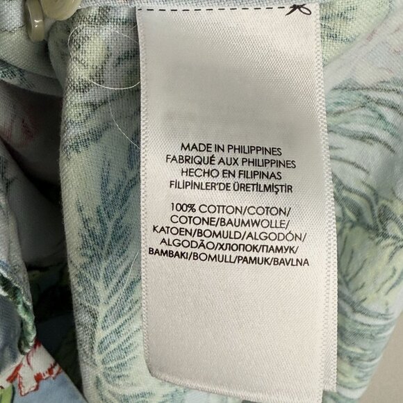 Ralph Lauren Mens Hawaiian Floral Button-Up Camp Shirt, XL - Picture 9 of 10